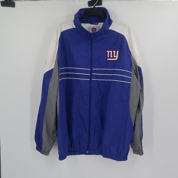 NFL New York Giants Full Zip Windbreaker Style Jacket Size XXL - Picture 1 of 8
